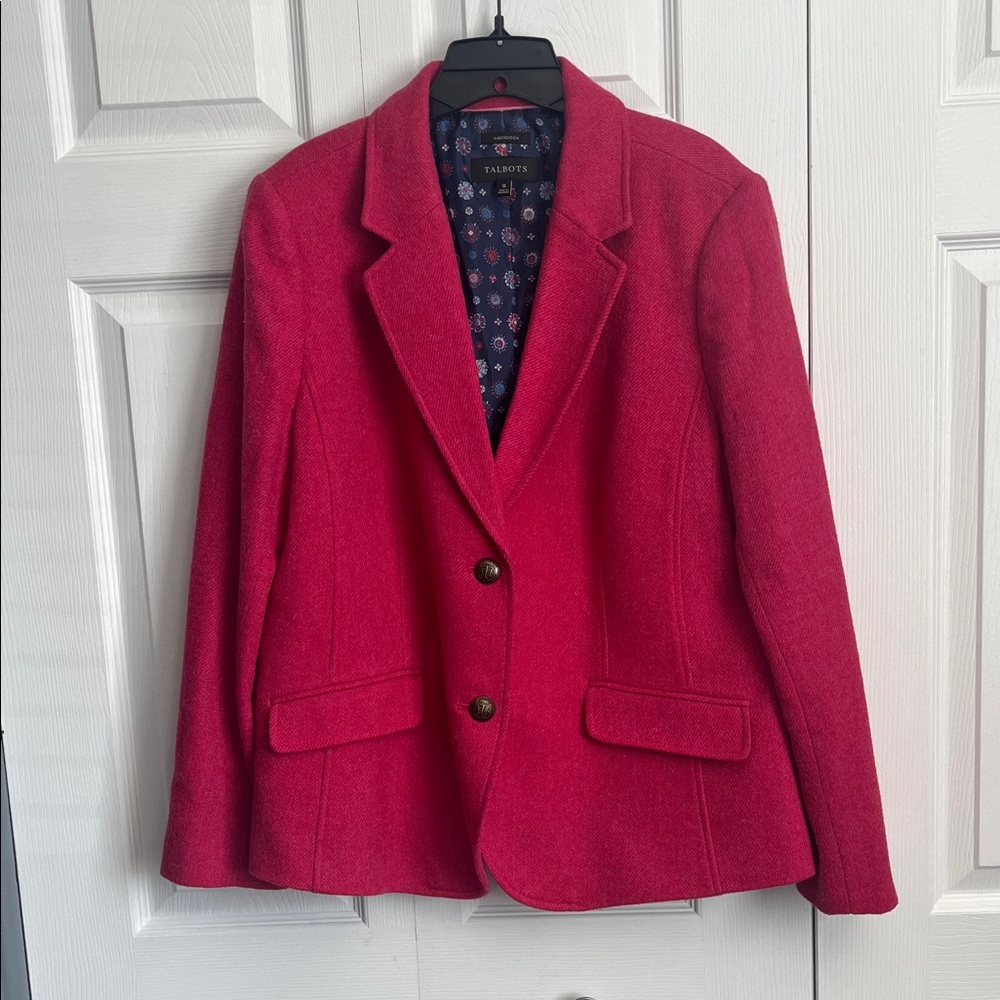 Talbots Women's Bold Pink Blazer